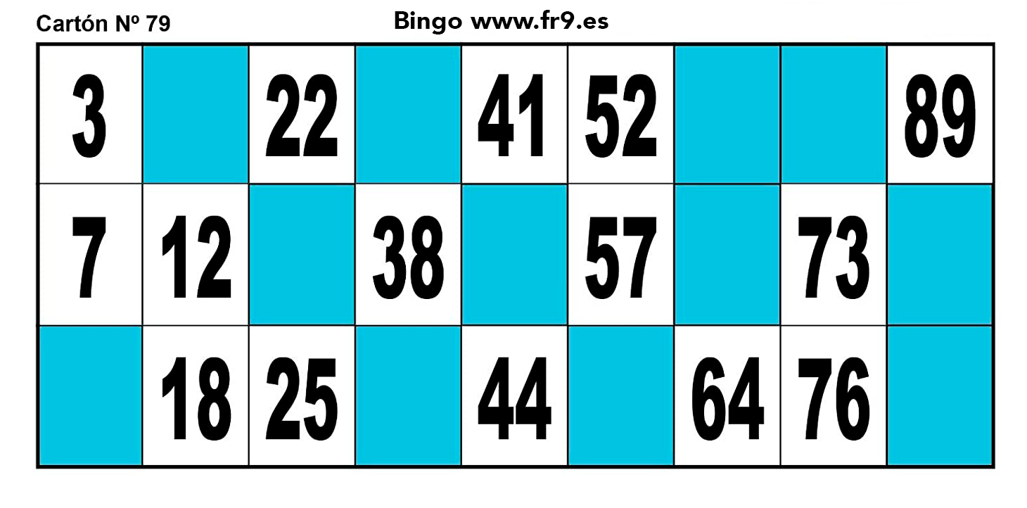 ¿Qué números eligen para un bingo?